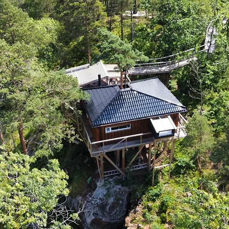 度假居 Gluba Treetop Elgposten Harkmark
